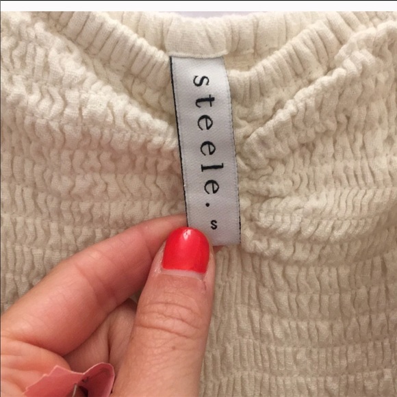 ❌SOLD❌ Anthropologie Steele Off shoulder jumpsuit - Picture 6 of 7